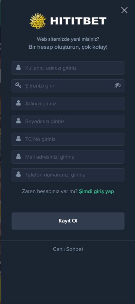 hititbet üyelik
